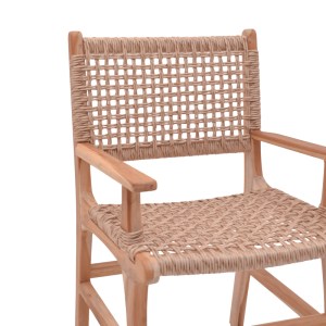 pak-336-000005-7 ΠΟΛΥΘΡΟΝΑ SPONZE PAKOWORLD ΣΚΕΛΕΤΟΣ TEAK ΞΥΛΟ- PE ΣΧΟΙΝΙ ΣΕ ΦΥΣΙΚΗ ΑΠΟΧΡΩΣΗ 54X60X86ΕΚ