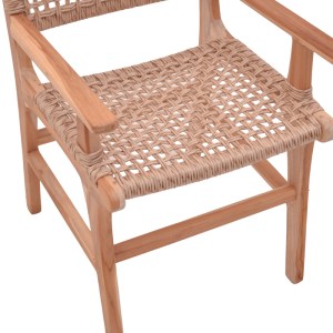 pak-336-000005-8 ΠΟΛΥΘΡΟΝΑ SPONZE PAKOWORLD ΣΚΕΛΕΤΟΣ TEAK ΞΥΛΟ- PE ΣΧΟΙΝΙ ΣΕ ΦΥΣΙΚΗ ΑΠΟΧΡΩΣΗ 54X60X86ΕΚ