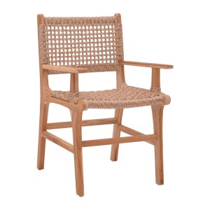 pak-336-000005 ΠΟΛΥΘΡΟΝΑ SPONZE PAKOWORLD ΣΚΕΛΕΤΟΣ TEAK ΞΥΛΟ- PE ΣΧΟΙΝΙ ΣΕ ΦΥΣΙΚΗ ΑΠΟΧΡΩΣΗ 54X60X86ΕΚ