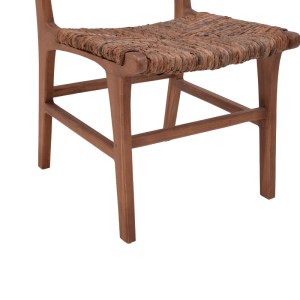 pak-336-000009-9 ΚΑΡΕΚΛΑ REFANE PAKOWORLD ΣΚΕΛΕΤΟΣ TEAK ΞΥΛΟ ΜΕ ΨΑΘΑ ΣΕ ΚΑΡΥΔΙ ΑΠΟΧΡΩΣΗ 50X58X85ΕΚ