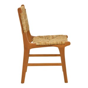 pak-336-000026-3 ΚΑΡΕΚΛΑ REFANE PAKOWORLD ΣΚΕΛΕΤΟΣ TEAK ΞΥΛΟ ΜΕ ΨΑΘΑ ΣΕ ΦΥΣΙΚΗ ΑΠΟΧΡΩΣΗ 50X58X85ΕΚ