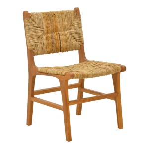 pak-336-000026 ΚΑΡΕΚΛΑ REFANE PAKOWORLD ΣΚΕΛΕΤΟΣ TEAK ΞΥΛΟ ΜΕ ΨΑΘΑ ΣΕ ΦΥΣΙΚΗ ΑΠΟΧΡΩΣΗ 50X58X85ΕΚ