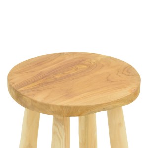 pak-336-000030-3 ΣΚΑΜΠΟ ΜΠΑΡ NUSIWO PAKOWORLD TEAK ΞΥΛΟ ΣΕ ΦΥΣΙΚΗ ΑΠΟΧΡΩΣΗ Φ35X70ΕΚ