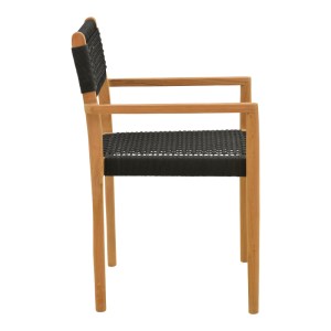 pak-336-000034-3 ΠΟΛΥΘΡΟΝΑ LENGAN PAKOWORLD ΣΚΕΛΕΤΟΣ TEAK ΞΥΛΟ ΣΕ ΦΥΣΙΚΗ ΑΠΟΧΡΩΣΗ-ΜΑΥΡΟ ΣΧΟΙΝΙ 54X52X80ΕΚ
