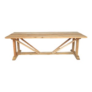 pak-338-000002-1 ΤΡΑΠΕΖΙ SMARIOUS PAKOWORLD TEAK ΞΥΛΟ ΣΕ ΦΥΣΙΚΗ ΑΠΟΧΡΩΣΗ 250X100X78ΕΚ