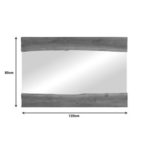 pak-338-000006-3 ΚΑΘΡΕΠΤΗΣ RIVERINE PAKOWORLD TEAK ΞΥΛΟ ΣΕ ΦΥΣΙΚΗ ΑΠΟΧΡΩΣΗ 120X80X4ΕΚ