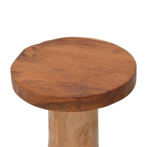 pak-338-000019-3 ΣΚΑΜΠΟ FERANTO PAKOWORLD TEAK ΞΥΛΟ ΣΕ ΦΥΣΙΚΗ ΑΠΟΧΡΩΣΗ Φ35X45ΕΚ