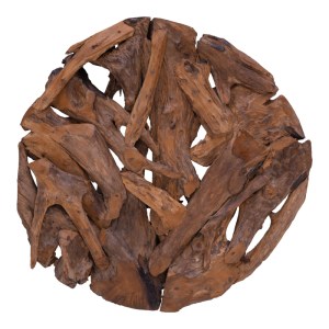 pak-338-000032 ΔΙΑΚΟΣΜΗΤΙΚΟ ΤΟΙΧΟΥ SEBAL PAKOWORLD TEAK ΞΥΛΟ ΣΕ ΦΥΣΙΚΗ ΑΠΟΧΡΩΣΗ Φ80X5ΕΚ