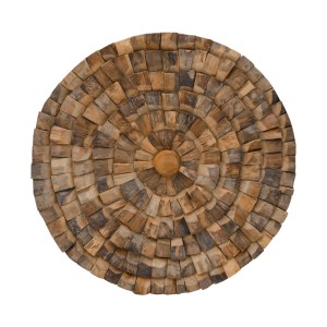 pak-338-000033 ΔΙΑΚΟΣΜΗΤΙΚΟ ΤΟΙΧΟΥ BENEZ PAKOWORLD TEAK ΞΥΛΟ ΣΕ ΦΥΣΙΚΗ ΑΠΟΧΡΩΣΗ Φ80X5ΕΚ