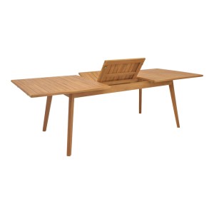 pak-340-000003-3 ΤΡΑΠΕΖΙ PINO PAKOWORLD ΕΠΕΚΤΕΙΝΟΜΕΝΟ TEAK ΞΥΛΟ ΣΕ ΦΥΣΙΚΗ ΑΠΟΧΡΩΣΗ 180/240X100X75ΕΚ