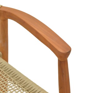 pak-340-000019-8 ΠΟΛΥΘΡΟΝΑ GANNY PAKOWORLD TEAK ΞΥΛΟ ΚΑΙ PE ΣΧΟΙΝΙ ΣΕ ΦΥΣΙΚΗ ΑΠΟΧΡΩΣΗ 61X58X71ΕΚ