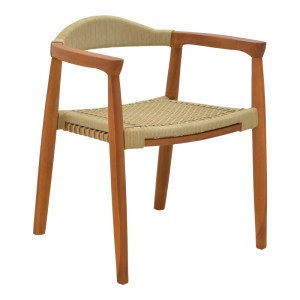 pak-340-000019 ΠΟΛΥΘΡΟΝΑ GANNY PAKOWORLD TEAK ΞΥΛΟ ΚΑΙ PE ΣΧΟΙΝΙ ΣΕ ΦΥΣΙΚΗ ΑΠΟΧΡΩΣΗ 61X58X71ΕΚ