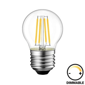 pak-342-000084 ΛΑΜΠΤΗΡΑΣ LED G45 BULB PAKOWORLD DIMMABLE 4W E27 CLEAR