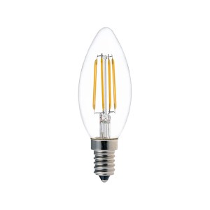 pak-342-000087 ΛΑΜΠΤΗΡΑΣ LED C35 BULB PAKOWORLD 4W 3000K E14 CLEAR
