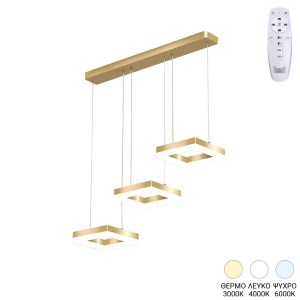 pak-342-000100 ΦΩΤΙΣΤΙΚΟ ΟΡΟΦΗΣ ΤΡΙΦΩΤΟ BENOR PAKOWORLD LED ΜΕΤΑΛΛΟ ΧΡΥΣΟ 70X20X15ΕΚ