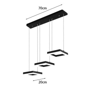 pak-342-000101-2 ΦΩΤΙΣΤΙΚΟ ΟΡΟΦΗΣ ΤΡΙΦΩΤΟ BENOR PAKOWORLD LED ΜΕΤΑΛΛΟ ΜΑΥΡΟ 70X20X15ΕΚ