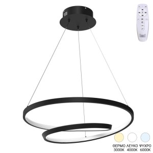 pak-342-000103 ΦΩΤΙΣΤΙΚΟ ΟΡΟΦΗΣ REXON PAKOWORLD LED ΜΕΤΑΛΛΟ ΜΑΥΡΟ Φ49X12ΕΚ