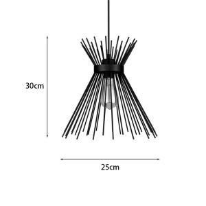 pak-342-000126-2 ΦΩΤΙΣΤΙΚΟ ΟΡΟΦΗΣ CANDLE I PAKOWORLD E27 ΜΕΤΑΛΛΟ ΜΑΥΡΟ Φ25X30ΕΚ