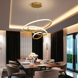 pak-342-000129-1 ΦΩΤΙΣΤΙΚΟ ΟΡΟΦΗΣ RINGS PAKOWORLD LED ΜΕΤΑΛΛΟ ΧΡΥΣΟ Φ60X100ΕΚ
