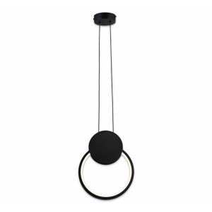 pak-342-000146-1 ΦΩΤΙΣΤΙΚΟ ΟΡΟΦΗΣ GANDEN PAKOWORLD LED ΜΑΥΡΟ ΜΕΤΑΛΛΙΚΟ Φ26,5X20ΕΚ