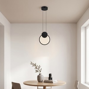 pak-342-000146 ΦΩΤΙΣΤΙΚΟ ΟΡΟΦΗΣ GANDEN PAKOWORLD LED ΜΑΥΡΟ ΜΕΤΑΛΛΙΚΟ Φ26,5X20ΕΚ