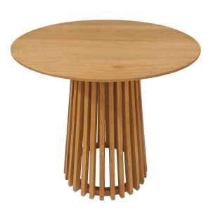 pak-343-000042-4 ΤΡΑΠΕΖΑΡΙΑ 5ΤΕΜ NOODY-KENDA I PAKOWORLD TEAK ΞΥΛΟ ΣΕ ΦΥΣΙΚΗ ΑΠΟΧΡΩΣΗ Φ80X75