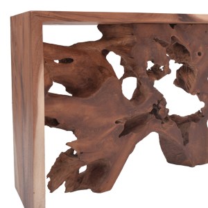 pak-343-000079-1 ΚΟΝΣΟΛΑ JAKO INART TEAK ΞΥΛΟ ΣΕ ΦΥΣΙΚΗ ΑΠΟΧΡΩΣΗ 120X40X80ΕΚ