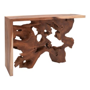 pak-343-000079 ΚΟΝΣΟΛΑ JAKO INART TEAK ΞΥΛΟ ΣΕ ΦΥΣΙΚΗ ΑΠΟΧΡΩΣΗ 120X40X80ΕΚ