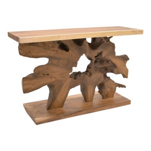 pak-343-000080 ΚΟΝΣΟΛΑ NASIOL INART TEAK ΞΥΛΟ ΣΕ ΦΥΣΙΚΗ ΑΠΟΧΡΩΣΗ 120X40X75ΕΚ