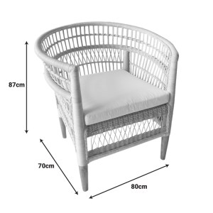pak-343-000090-8 ΠΟΛΥΘΡΟΝΑ NECORIAN PAAKOWORLD TEAK ΞΥΛΟ ΜΕ PE RATTAN ΣΕ ΦΥΣΙΚΗ ΑΠΟΧΡΩΣΗ ΚΑΙ ΛΕΥΚΟ ΜΑΞΙΛΑΡΙ 80X70X87ΕΚ