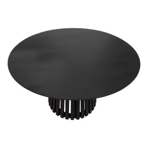 pak-343-000123-1 ΤΡΑΠΕΖΙ KENDA I PAKOWORLD MINDI ΞΥΛΟ ΜΑΥΡΟ Φ120X75ΕΚ