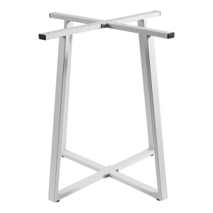 pak-355-000026-1 ΒΑΣΗ ΤΡΑΠΕΖΙΟΥ MULBE PAKOWORLD ΜΕΤΑΛΛΙΚΗ ΣΕ ΛΕΥΚΗ ΑΠΟΧΡΩΣΗ 70X70X73ΕΚ