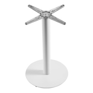 pak-355-000031-1 ΒΑΣΗ ΤΡΑΠΕΖΙΟΥ JEFRY PAKOWORLD ΜΕΤΑΛΛΙΚΗ ΣΕ ΛΕΥΚΗ ΑΠΟΧΡΩΣΗ Φ48X73ΕΚ