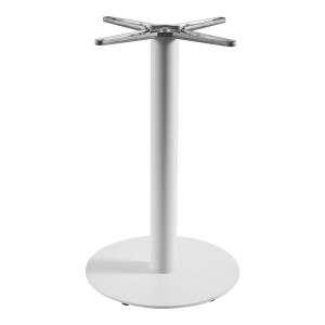 pak-355-000031 ΒΑΣΗ ΤΡΑΠΕΖΙΟΥ JEFRY PAKOWORLD ΜΕΤΑΛΛΙΚΗ ΣΕ ΛΕΥΚΗ ΑΠΟΧΡΩΣΗ Φ48X73ΕΚ