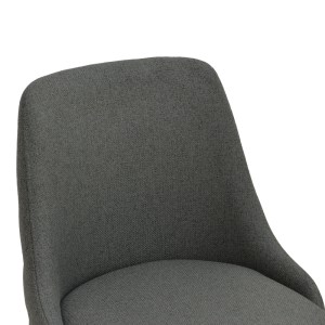 pak-357-000024-5 ΚΑΡΕΚΛΑ ZEDNA PAKOWORLD ΑΝΘΡΑΚΙ ΥΦΑΣΜΑ ΜΕ ΜΑΥΡΑ ΜΕΤΑΛΛΙΚΑ ΠΟΔΙΑ 51X58X84ΕΚ