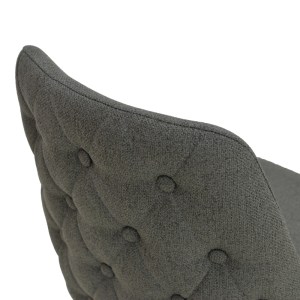 pak-357-000024-6 ΚΑΡΕΚΛΑ ZEDNA PAKOWORLD ΑΝΘΡΑΚΙ ΥΦΑΣΜΑ ΜΕ ΜΑΥΡΑ ΜΕΤΑΛΛΙΚΑ ΠΟΔΙΑ 51X58X84ΕΚ