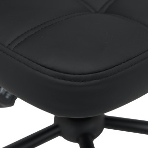 pak-360-000009-7 ΚΑΡΕΚΛΑ ΓΡΑΦΕΙΟΥ SEDIA PAKOWORLD PU ΣΕ ΜΑΥΡΗ ΑΠΟΧΡΩΣΗ 50X50X75-85ΕΚ