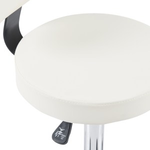 pak-360-000017-5 ΚΑΡΕΚΛΑ ΓΡΑΦΕΙΟΥ ΤΡΟΧΗΛΑΤΗ MAFESHI PAKOWORLD PU ΣΕ ΛΕΥΚΗ ΑΠΟΧΡΩΣΗ 45X44X70-82ΕΚ