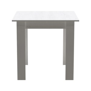 pak-361-000005-3 ΤΡΑΠΕΖΙ MANKA I PAKOWORLD ΣΕ ΛΕΥΚΗ ΑΠΟΧΡΩΣΗ 80X80X77ΕΚ