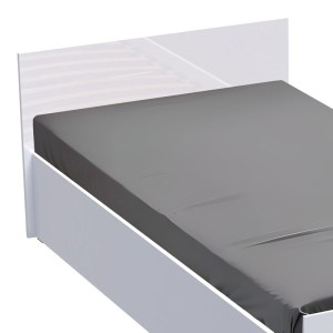 pak-361-000020-1 ΚΡΕΒΑΤΙ ΜΟΝΟ AFINA PAKOWORLD ΣΕ ΛΕΥΚΗ GLOSSY ΑΠΟΧΡΩΣΗ 90X200ΕΚ