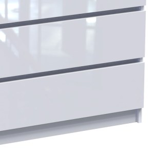 pak-361-000046-2 ΣΥΡΤΑΡΙΕΡΑ DICAMA PAKOWORLD MDF-ΜΕΛΑΜΙΝΗ ΣΕ ΛΕΥΚΗ GLOSSY ΑΠΟΧΡΩΣΗ 85.5X47X98ΕΚ