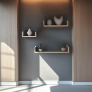 pak-361-000081-1 ΡΑΦΙΕΡΑ ΤΟΙΧΟΥ DERVA PAKOWORLD ΣΕ OAK ΑΠΟΧΡΩΣΗ 30X15X10CM