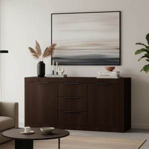 pak-361-000101 ΜΠΟΥΦΕΣ DOHA PAKOWORLD ΣΕ WENGE ΑΠΟΧΡΩΣΗ 150X45X80.5ΕΚ