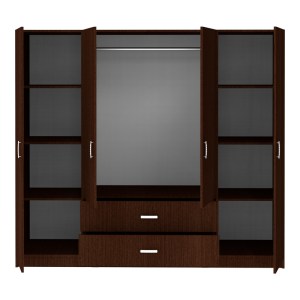 pak-361-000113-3 ΝΤΟΥΛΑΠΑ ΤΕΤΡΑΦΥΛΛΗ ROYAL PAKOWORLD ΜΕ ΣΥΡΤΑΡΙΑ WENGE 200X58X177ΕΚ