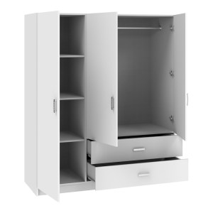 pak-361-000117-1 ΝΤΟΥΛΑΠΑ ΤΡΙΦΥΛΛΗ ROYAL PAKOWORLD ΜΕ ΣΥΡΤΑΡΙΑ ΛΕΥΚΟ 150X58X177ΕΚ