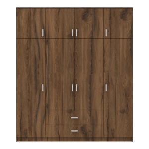 pak-361-000119-3 ΝΤΟΥΛΑΠΑ ΤΕΤΡΑΦΥΛΛΗ ΜΕ ΣΥΡΤΑΡΙΑ ROYAL PAKOWORLD ΚΑΡΥΔΙ-OAK 200X58X230ΕΚ