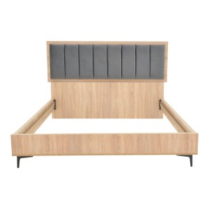 pak-362-000005-1 ΚΡΕΒΑΤΙ ΔΙΠΛΟ MONACOL PAKOWORLD ΣΕ ΦΥΣΙΚΗ ΜΕ ΑΝΘΡΑΚΙ ΑΠΟΧΡΩΣΗ 160X200ΕΚ