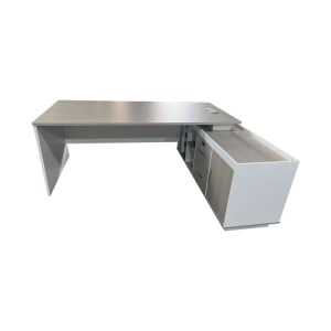 pak-367-000001-2 ΓΡΑΦΕΙΟ ΕΡΓΑΣΙΑΣ ΕΠΑΓΓΕΛΜΑΤΙΚΟ ΑΝΑΣΤΡΕΨΙΜΟ ARMADI PAKOWORLD ΓΩΝΙΑΚΟ ΣΕ SONOMA-ΛΕΥΚΗ ΑΠΟΧΡΩΣΗ 160X80X75ΕΚ