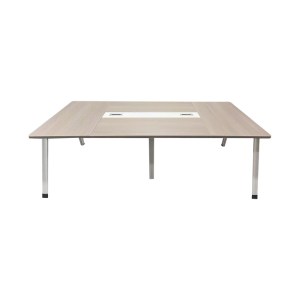 pak-367-000014-1 ΤΡΑΠΕΖΙ ΣΥΝΕΔΡΙΑΣΕΩΝ ARMADI PAKOWORLD ΣΕ SONOMA-ΛΕΥΚΗ ΑΠΟΧΡΩΣΗ 200X120X75ΕΚ
