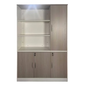pak-367-000017-1 ΒΙΒΛΙΟΘΗΚΗ ΓΡΑΦΕΙΟΥ ARMADI PAKOWORLD ΣΕ SONOMA-ΛΕΥΚΗ ΑΠΟΧΡΩΣΗ 120X40X200ΕΚ